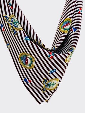 Rare‼️NWT SILKLETTE Yacht Club Fine Silk Bandana / Kerchief
